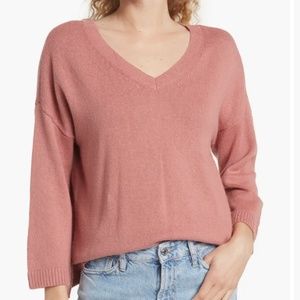 New Madewell Blush Double-V Pullover